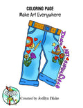 Make Art Everywhere  - Coloring page DOWNLOAD