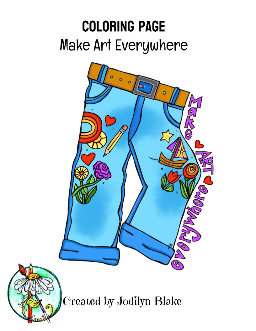 Make Art Everywhere  - Coloring page DOWNLOAD