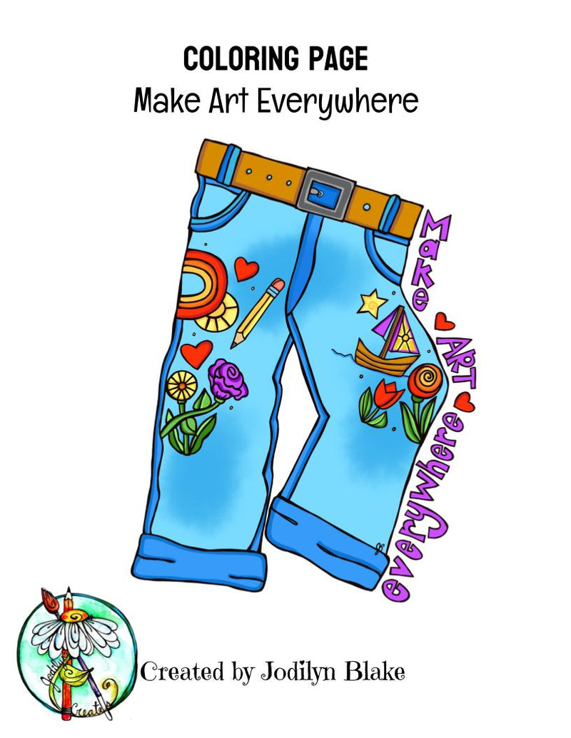 Make Art Everywhere  - Coloring page DOWNLOAD