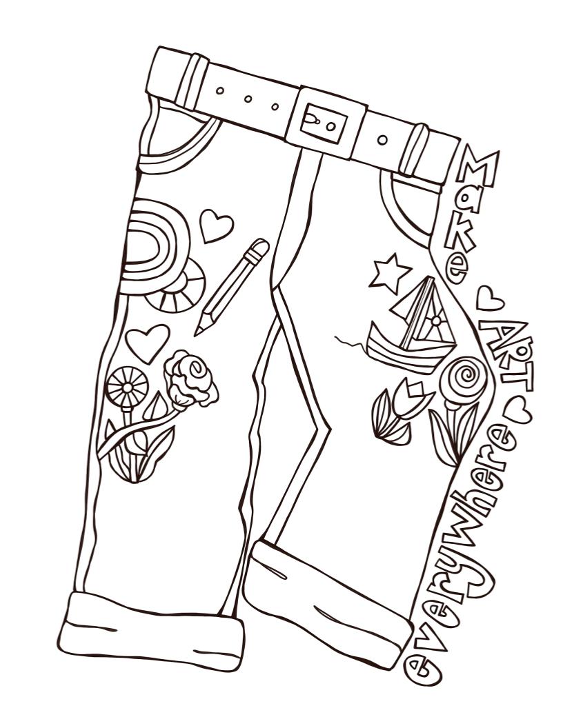 Make Art Everywhere  - Coloring page DOWNLOAD