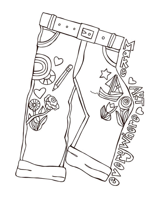 Make Art Everywhere  - Coloring page DOWNLOAD